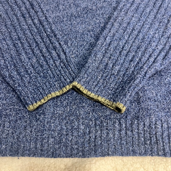 Club Room 100% Lamb wool quarter zip pullover ribbed size XL - Picture 3 of 5
